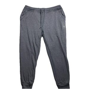 Jogger Pants Free Country Sherpa Lined Gray Elastic Waist Size XL